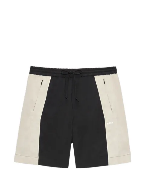 MSGM colour-block drawstring deck shorts Black 4040MB04Y267008