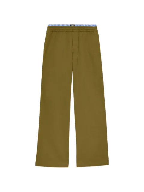 MSGM elasticated track pants Green 4040MP06267104