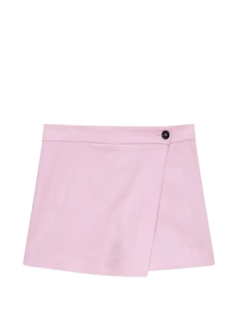 MSGM button-fastening wrap shorts Pink 4041MDB1026712712