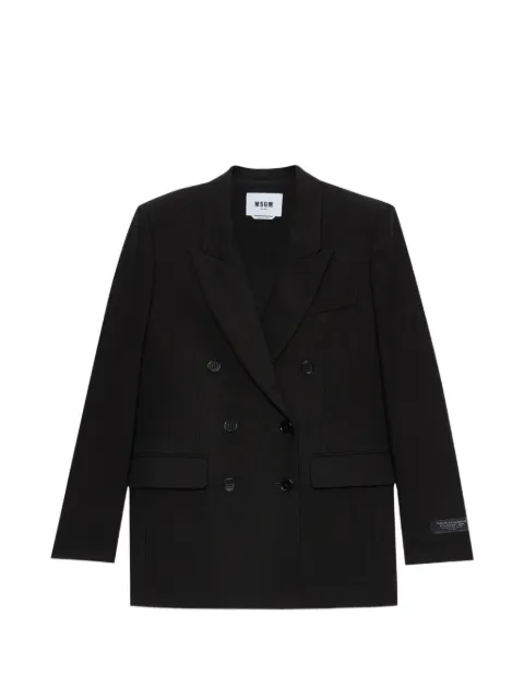 MSGM double-breasted blazer Black 4041MDG13267127