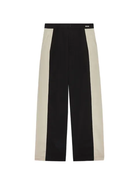 MSGM panelled straight-leg trousers Black 4040MP05Y267008