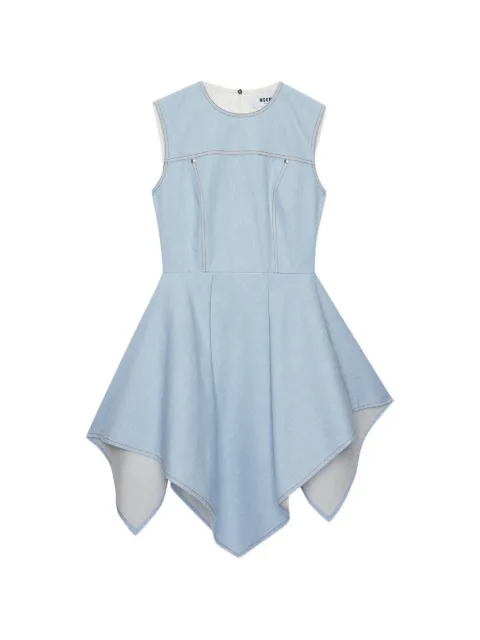 MSGM seam sleeveless dress Blue 4041MDA08267106