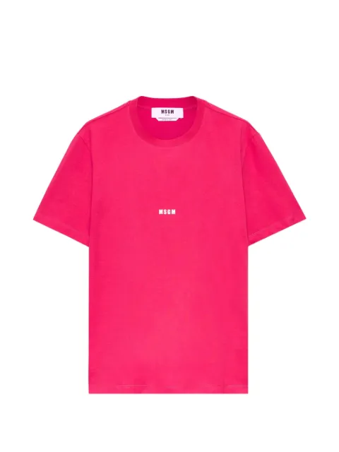 MSGM logo T-shirt Pink 4040MM500267002