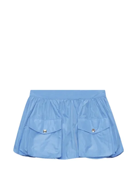 MSGM flap-pocket mini skirt Blue 4041MDD04267107