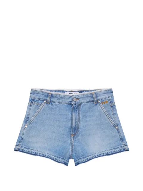 MSGM frayed shorts Blue 4041MDB230L26727983