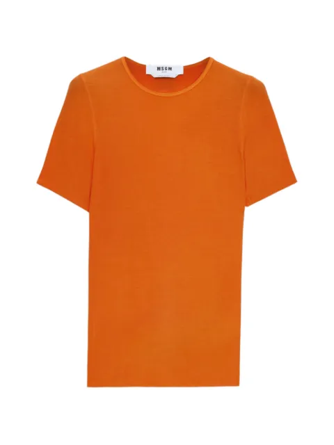 MSGM short-sleeve T-shirt Orange 4041MDM117N267130