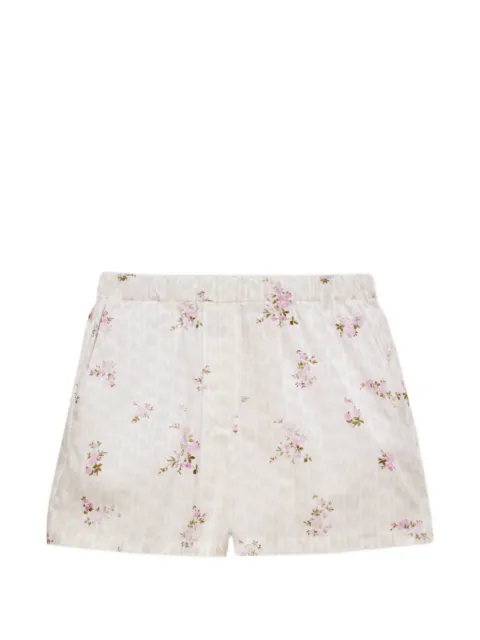 MSGM floral-print shorts Neutrals 4041MDB11267154