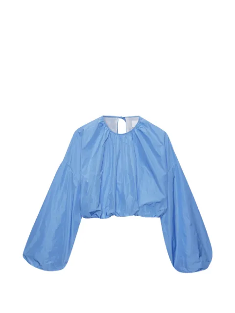 MSGM crew-neck blouse Blue 4041MDM04267107