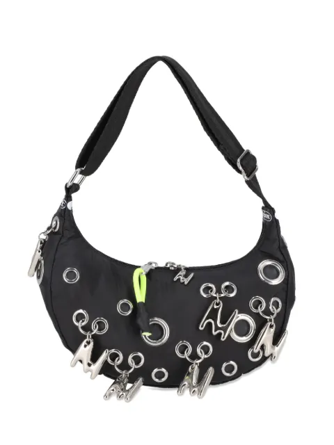 MSGM eyelet charm shoulder bag Black 4040MZ17958