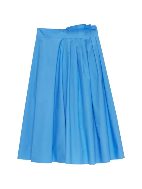 MSGM A-line midi skirt Blue 4041MDD19267112