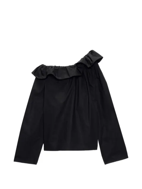 MSGM ruffled-neck blouse Black 4042MDM04267112
