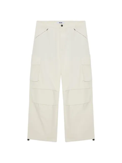 MSGM cargo-pockets trousers White 4040MP04X267104