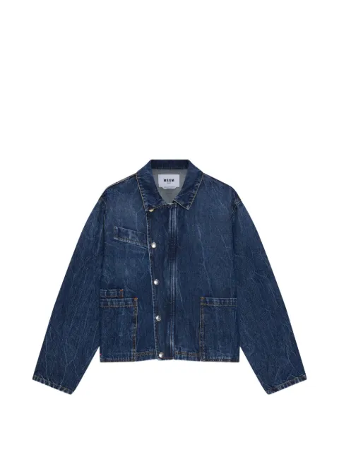 MSGM patch-pocket denim jacket Blue 4041MDH231L267282