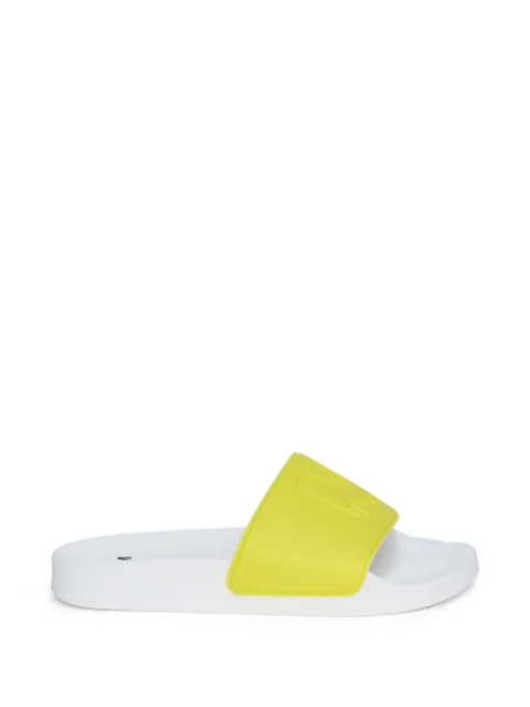 MSGM embossed slides Yellow 4041MDS210949