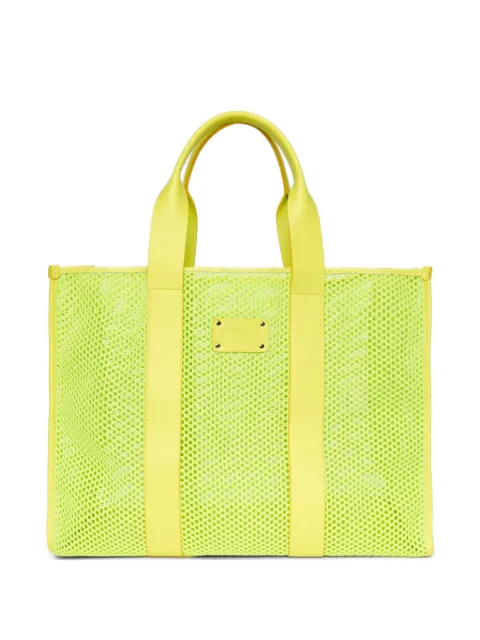 MSGM logo-detail tote bag Green 4041MDZ11943