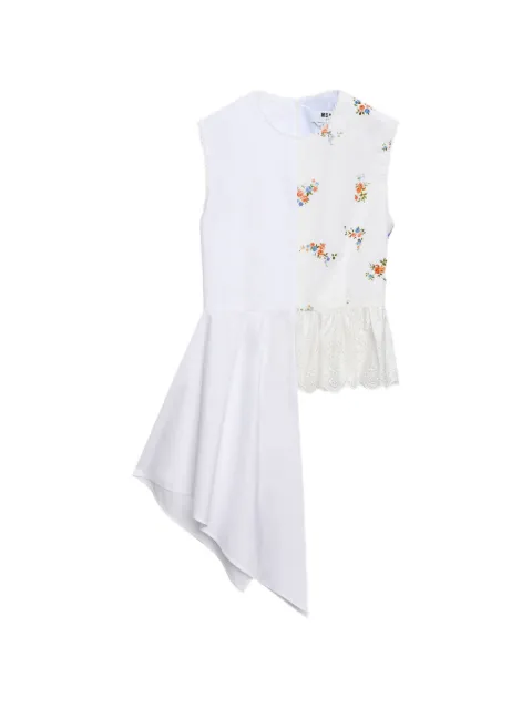 MSGM floral-detail top White 4041MDT08Y267157