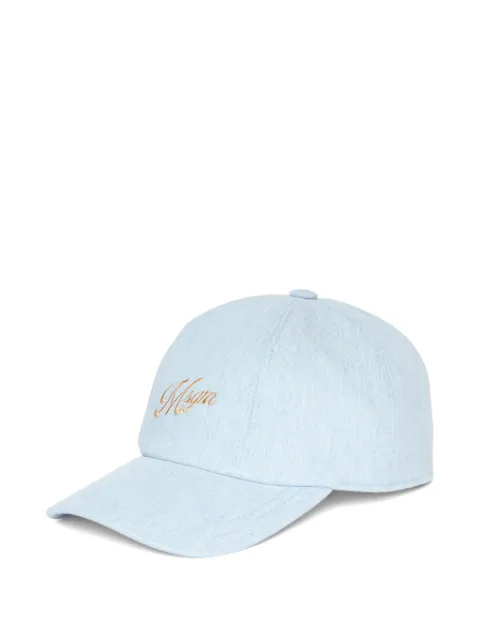 MSGM embroidered cap hat Blue 4041MDL02267106