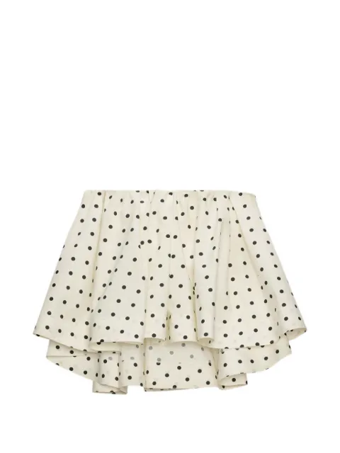 MSGM polka-dot tiered top Neutrals 4042MDT08267353