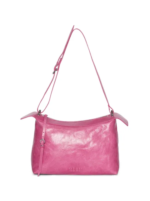 MSGM zip-fastening shoulder bag Pink 4041MDZ80889