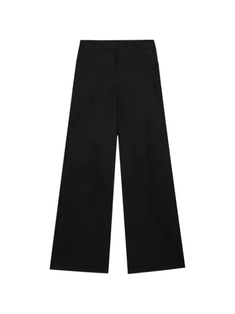 MSGM Black Wide Leg Pants Black 4042MDP05X26711299