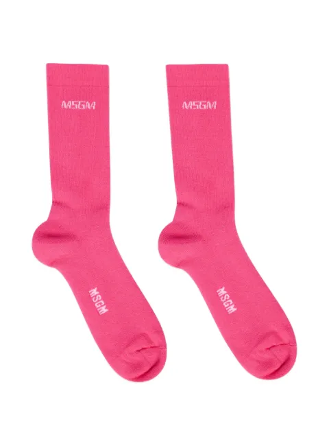 MSGM logo socks Pink 4040MS07267075