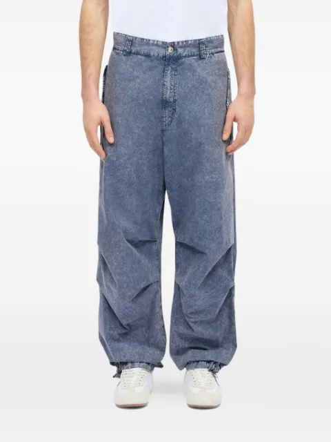 MSGM acid-wash wide-leg jeans Blue 4040MP233T267085