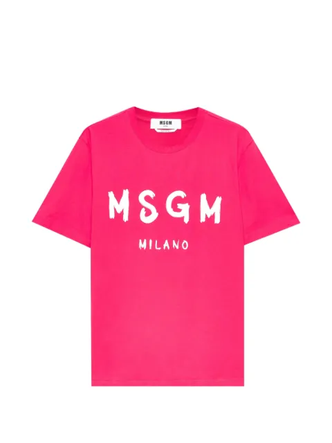MSGM printed T-shirt Pink 4040MM510267002