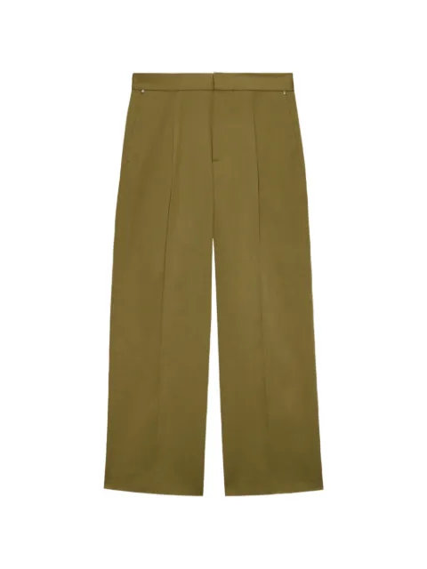 MSGM pleated straight-leg trousers Green 4040MP10267104