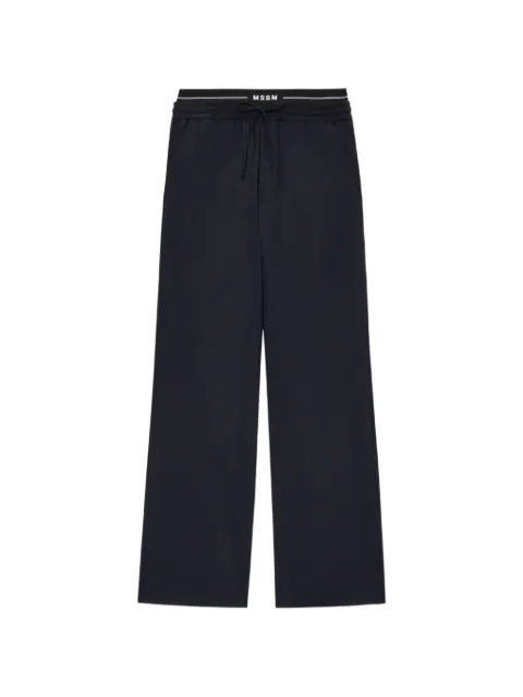MSGM drawstring track pants Blue 4040MP13267100