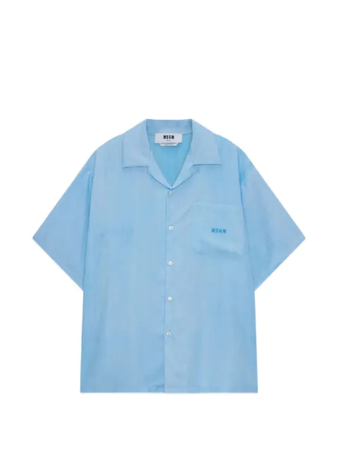 MSGM pocket short-sleeve shirt Blue 4040ME08X267009