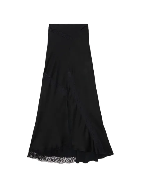 MSGM lace panel maxi skirt Black 4041MDD26267103