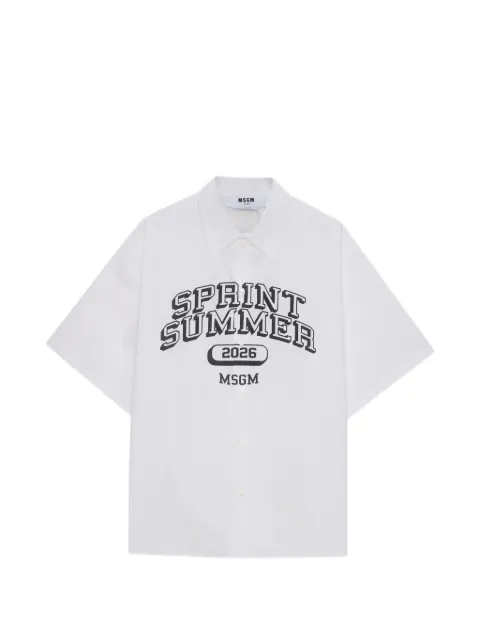 MSGM graphic shirt White 4040ME14X267112