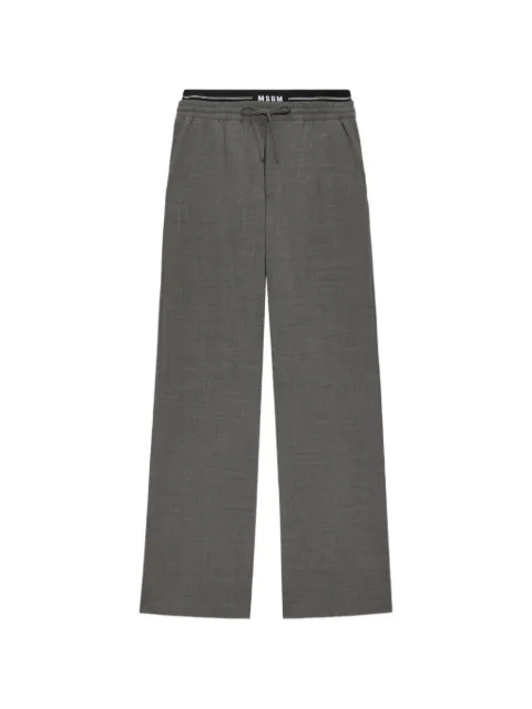 MSGM drawstring track pants Grey 4040MP13267100