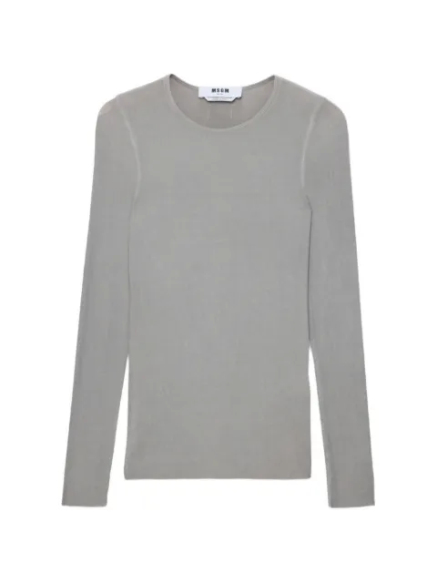 MSGM long-sleeve top Grey 4041MDM116N267130