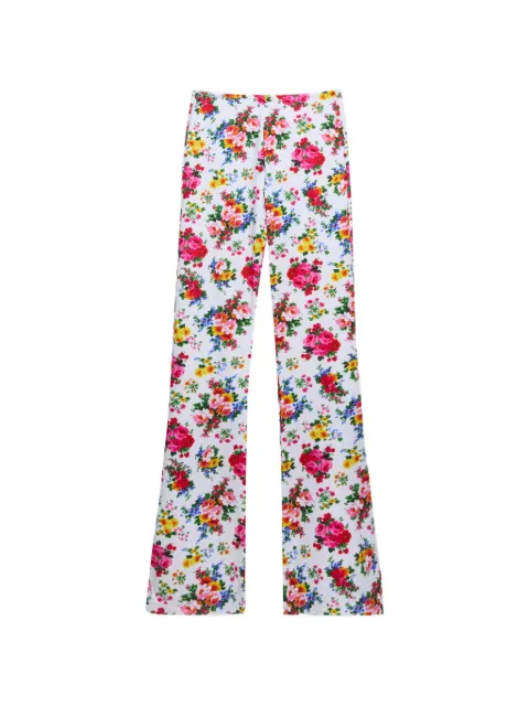 MSGM floral trousers White 4041MDP28267151