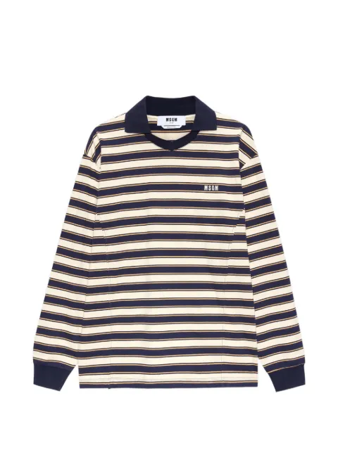 MSGM striped long-sleeve T-shirt Blue 4040MM88D267019