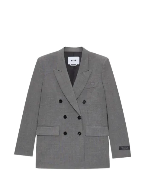 MSGM double-breasted blazer Grey 4041MDG13267100