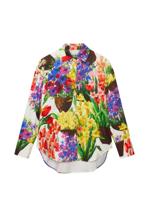 MSGM floral print shirt White 4041MDE18267156