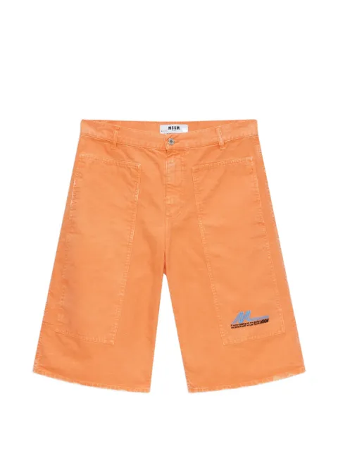 MSGM pocket denim shorts Orange 4040MB230T267089