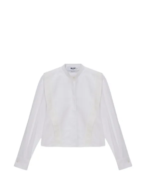 MSGM lace panel shirt White 4041MDE11267112