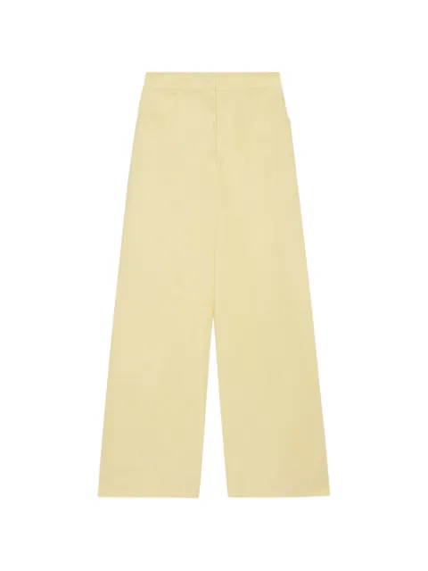 MSGM wide-leg palazzo pants Yellow 4042MDP05X267112