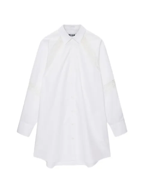 MSGM lace-detail mini dress White 4041MDA34X267112