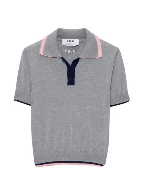 MSGM buttoned polo shirt Grey 4041MDM195267293