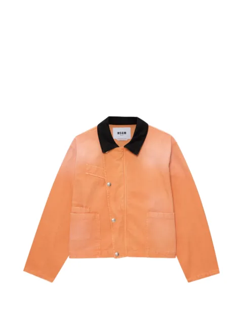 MSGM collared denim jacket Orange 4041MDH231T267278