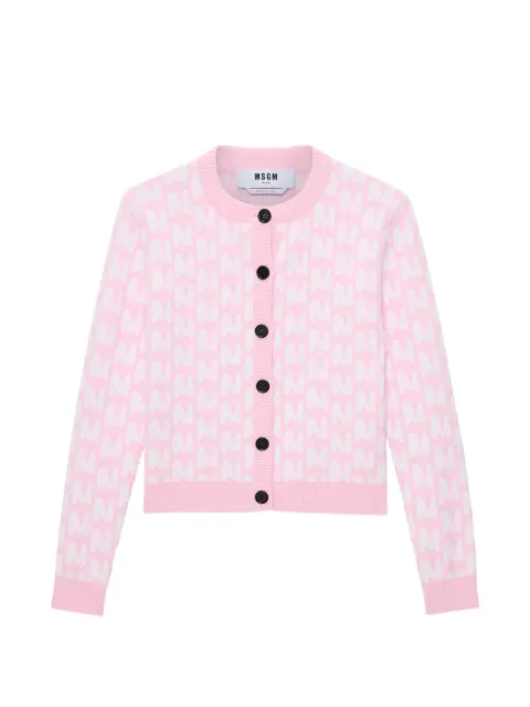 MSGM button pattern cardigan Pink 4041MDM212267298