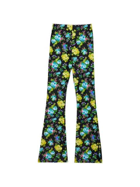 MSGM floral flared trousers Black 4041MDP28267151