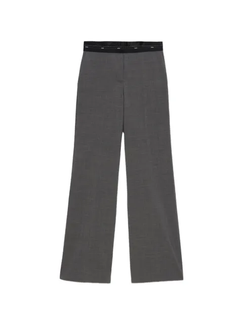 MSGM wide-leg waistband trousers Grey 4041MDP22267100