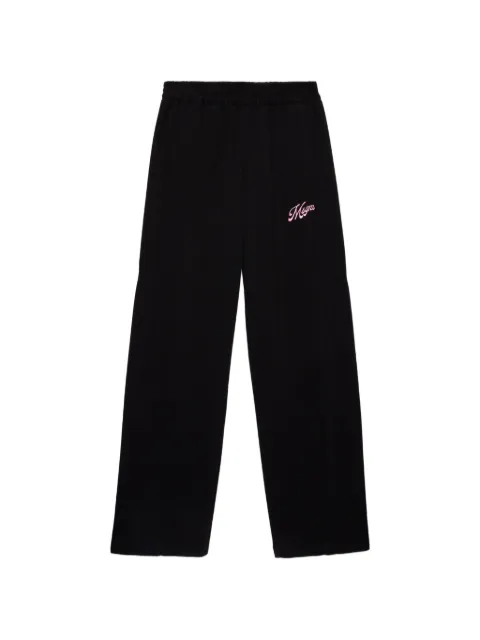 MSGM logo embroidered track pants Black 4041MDP76267126