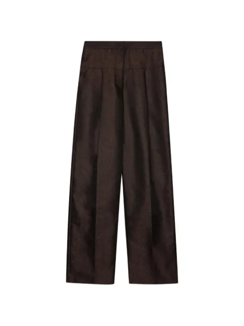 MSGM patterned trousers Brown 4042MDP02267304