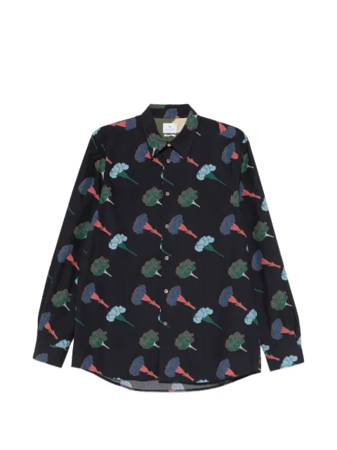 PS Paul Smith floral regular fit shirt Blue M2R765XV22577
